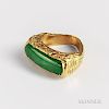 Jadeite and Gold Ring