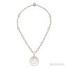 18kt White Gold and Diamond Necklace, Leo Pizzo