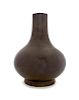 A Teadust Glazed Porcelain Bottle Vase
Height 12 1/2 in., 32 cm. 