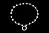 A White Jade and Silver Necklace
Length 12 in., 30 cm. 