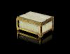A Brass Mounted Jade Plaque Inset Jewelry Box
Length 3 3/4 x height 1 3/4 x width 2 3/4 in., 10 x 4 x 7 cm. 