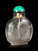 A Large Rock Crystal Snuff Bottle
Height 2 7/8 in., 7 cm. 