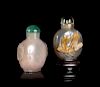 Two Agate Snuff Bottles
Each: height 2 1/8 in., 5 cm. 