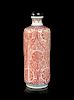 An Underglazed Copper-Red Porcelain Snuff Bottle
Height: 3 1/8 in., 8 cm. 