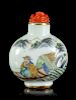 A Famille Rose Porcelain Snuff Bottle
Height 2 1/2 in., 6 cm. 