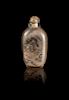 An Inside Painted Glass Snuff Bottle
Height 2 5/8 in., 7 cm. 