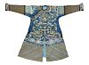 A Blue Ground Kesi Silk Dragon Robe
Collar to hem: 53 in., 135 cm.