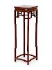 A Rosewood Square Side Stand
Height 39 3/4 x length 12 x width 12 in., 101 x 30 x 30 cm.  