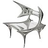 Darboux Chair in Mirror Polished Stainless Steel