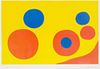 * Alexander Calder, (American, 1898-1976), Untitled (Orange and Blue Spheres), 1970