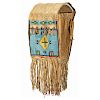 Sioux Beaded Buffalo Hide Saddle Bags, From the James B. Scoville Collection