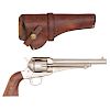 * Navy Arms 1875 Remington Indian Scout Commemorative Revolver, Heiser Holster