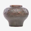 TIFFANY STUDIOS Large Favrile Bronze Pottery vase