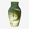 E.T. HURLEY; ROOKWOOD Iris Glaze vase
