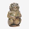 MARTIN BROTHERS Grotesque creature tobacco jar