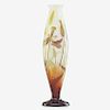 GALLE Tall cameo glass vase