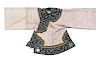 A Light-Pink Ground Embroidered Silk Lady's Robe
Collar to hem: 38 in., 97 cm.