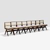 PIERRE JEANNERET Eight V-Leg side chairs