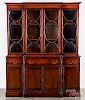 Chippendale style mahogany breakfront