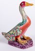 Chinese export porcelain famille rose duck