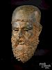 Greek style bearded bronze head of a Greek general