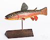 Ian McNair, carved and painted fish decoy