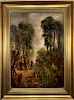 Signed "John Constable 1810", Landscape w/ Figures