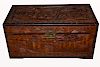 Carved Chinese Hardwood Blanket Chest