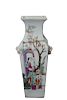 Chinese, Famille Rose Porcelain Vase. Signed
