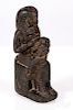 Egyptian style steatite Isis nursing Horus figure