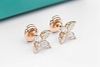 Tiffany & Co 18K Yellow Gold 1.14ct Diamond Earrings
