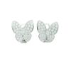 Van Cleef & Arpels  White Gold Diamond  Two Butterfly