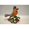 BOEHM PORCELAIN ROBIN WITH STRAWBERRIES