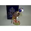 ROYAL CROWN DERBY BRONZE WINGED PARROT PAPERWEIGHT