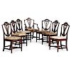 Philadelphia Shield Back Chairs with Prince of Wales Carving