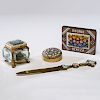 Micromosaic Dresser Boxes and Letter Opener, Plus
