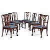 English Chippendale-style Dining Chairs