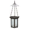 Gothic Etched Glass Hall Lantern