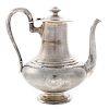 French Engine Turned Silver Coffee Pot