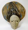 Marco Celotti Art Pottery Ceramic Face Sculpture
