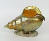 Loetz Nautilus Shell Iridescent Art Glass Bowl