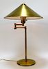 American Modern Industrial Brass Cantilever Lamp