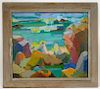 Frederick Carter Abstract Landscape Oil Painting