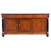 Baker French Empire Style Cherrywood Credenza