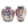 Two Japanese Imari Porcelain Ginger Jars