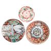 Two Japanese Imari Porcelain Chargers & Plate
