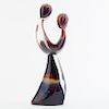 Dino Rosin "Friends" Glass Sculpture