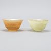 Group of 2 20th c. Chinese Jade Bowls