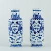 Pr: 20th c. Chinese Porcelain Dragon Vases