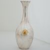 Japanese Silver Vase with Golden Imperial Chrysanthemum Motif